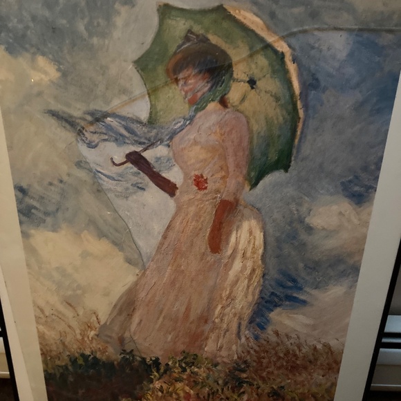 Print Beautiful Woman Walking In The Rain - Picture 2 of 3